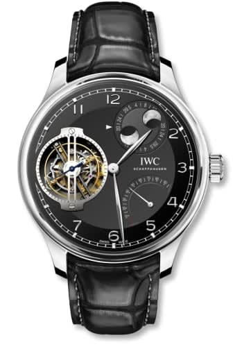 IWC Schaffhausen Portugieser Constant-Force Tourbillon Double Moon Platinum / Black
