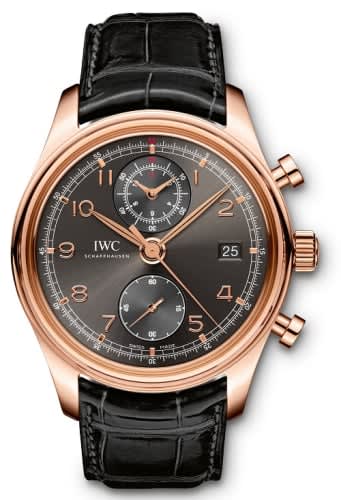 IWC Schaffhausen Portuguese Chronograph Classic Red Gold / Ardoise