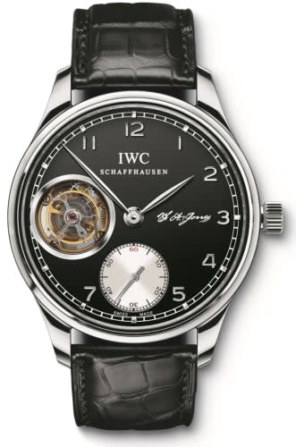 IWC Schaffhausen Portugieser Tourbillon Hand-Wound F.A. Jones Platinum / Black