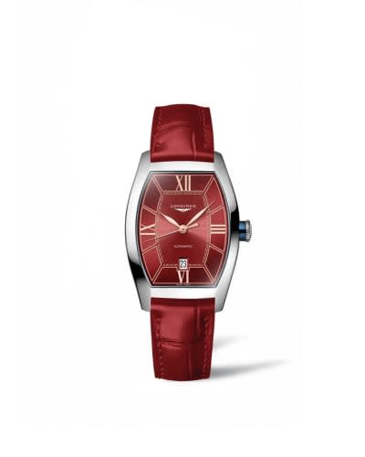 Longines Evidenza 26 Automatic Stainless Steel / Red