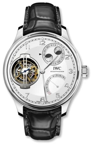IWC Schaffhausen Portugieser Constant-Force Tourbillon Double Moon Platinum / Silver