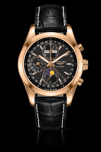 Longines Conquest Classic Moonphase Red Gold / Black
