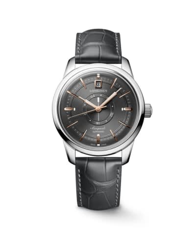Longines Conquest Heritage Power Reserve 38 Stainless Steel / Grey