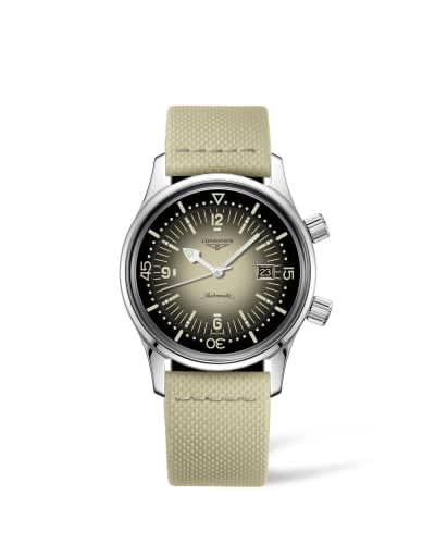 Longines Legend Diver Date Stainless Steel / Beige