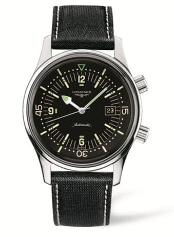 Longines Legend Diver Date Stainless Steel / Black / Strap