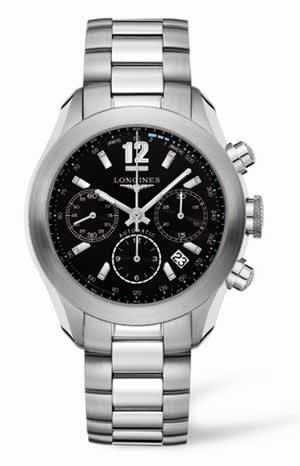Longines GrandeVitesse Chronograph Black Bracelet