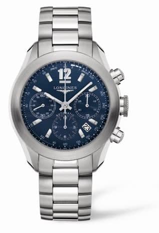 Longines GrandeVitesse Chronograph Blue Bracelet