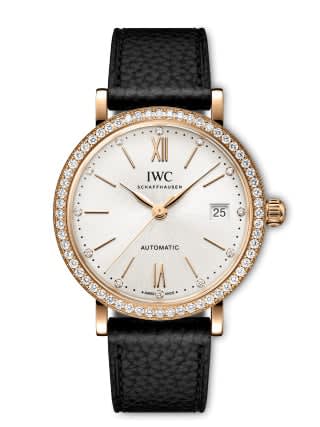 IWC Schaffhausen Portofino Automatic 37 Red Gold - Diamond / Silver