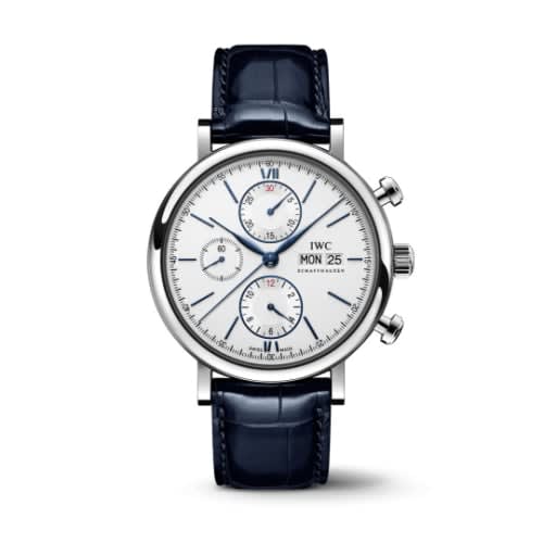 IWC Schaffhausen Portofino Chronograph Stainless Steel / Silver - Blue