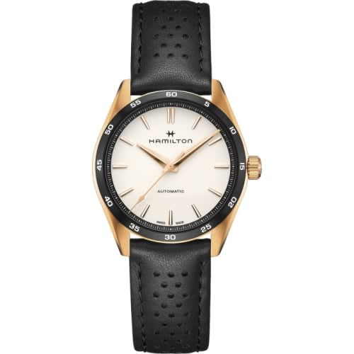 Hamilton Jazzmaster Performer Auto 38 Rose Gold / White