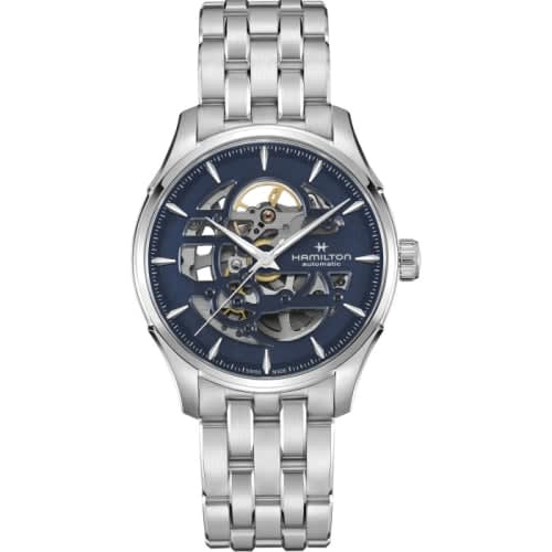 Hamilton Jazzmaster Skeleton Auto 40 Stainless Steel / Blue / Bracelet