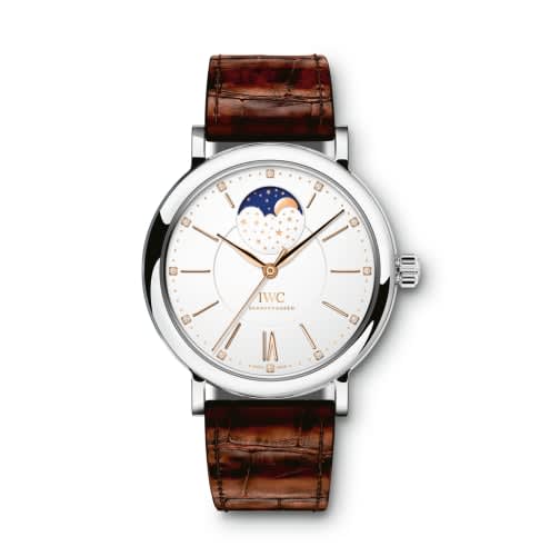 IWC Schaffhausen Portofino Automatic Moon Phase 37 Stainless Steel / Silver