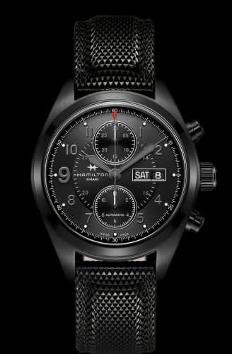 Hamilton Khaki Field Automatic Chronograph PVD / Black