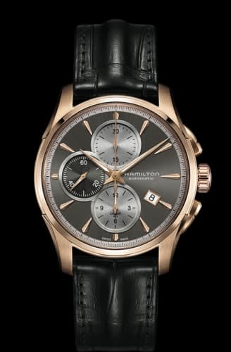 Hamilton Jazzmaster Auto Chrono 42 Rose Gold / Grey
