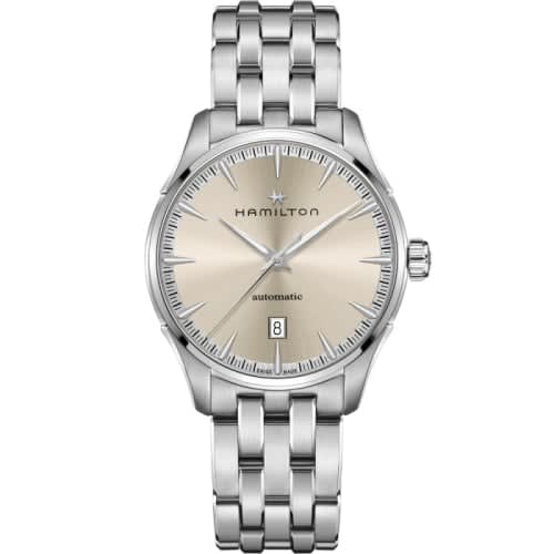 Hamilton Jazzmaster Auto 40 Stainless Steel / Beige / Bracelet