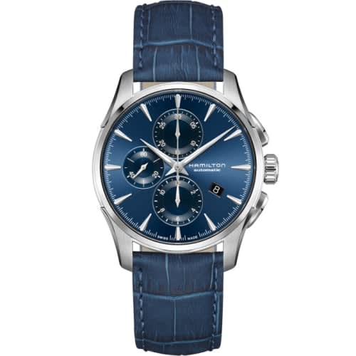Hamilton Jazzmaster Auto Chrono 42 Stainless Steel / Blue