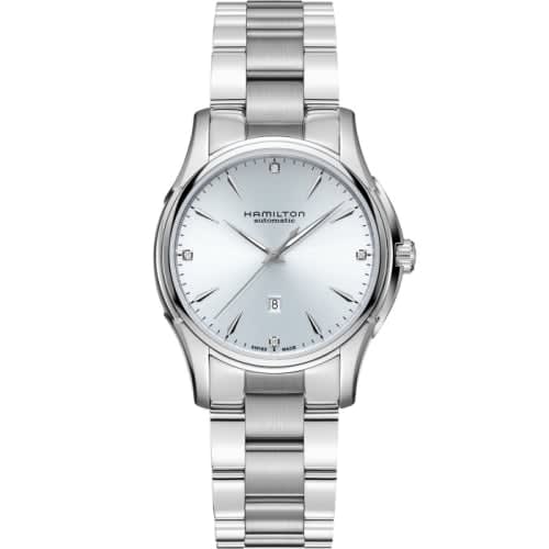 Hamilton Jazzmaster Lady Auto 34 Stainless Steel / Blue - Diamond / Bracelet