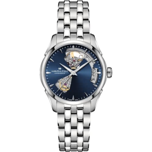 Hamilton Jazzmaster Open Heart 36 Stainless Steel / Blue / Bracelet