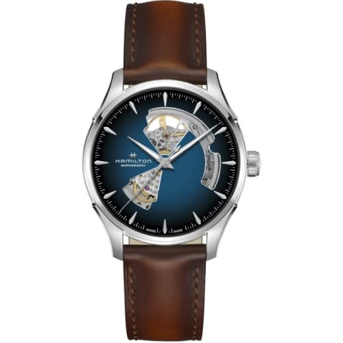 Hamilton Jazzmaster Open Heart 40 Stainless Steel / Blue Gradient