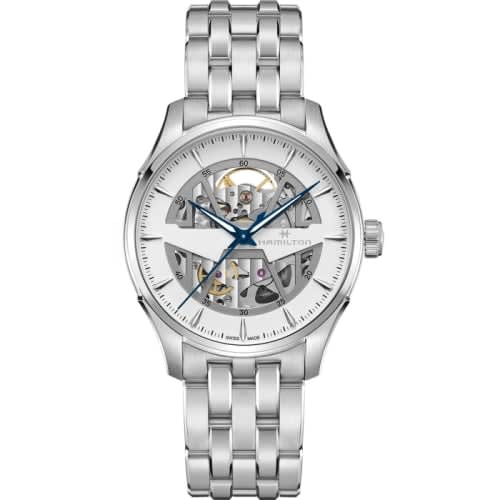 Hamilton Jazzmaster Skeleton Auto 40 Stainless Steel / White / Bracelet