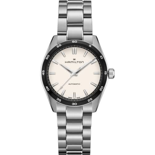 Hamilton Jazzmaster Performer Auto 38 Stainless Steel / White / Bracelet