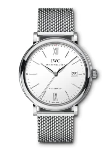 IWC Schaffhausen Portofino Automatic Stainless Steel / Silver / Short Milanese