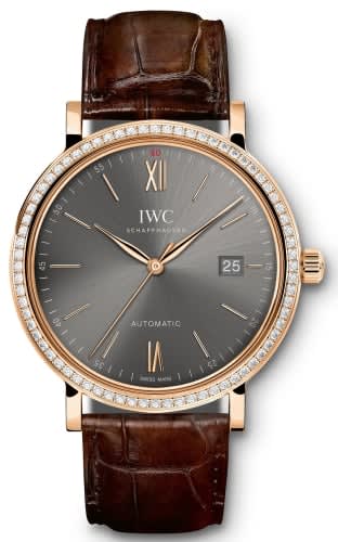 IWC Schaffhausen Portofino Automatic Red Gold / Ardoise / Diamond