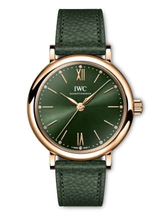 IWC Schaffhausen Portofino 34 Red Gold / Green