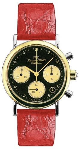IWC Schaffhausen Portofino Lady Chronograph MecaQuartz Stainless Steel / Yellow Gold / Black / Alligator