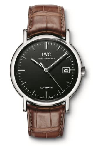IWC Schaffhausen Portofino Automatic / Stainless Steel / Black / Strap