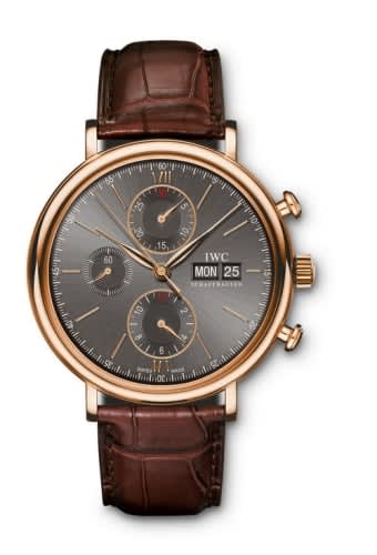 IWC Schaffhausen Portofino Chronograph Red Gold / Grey