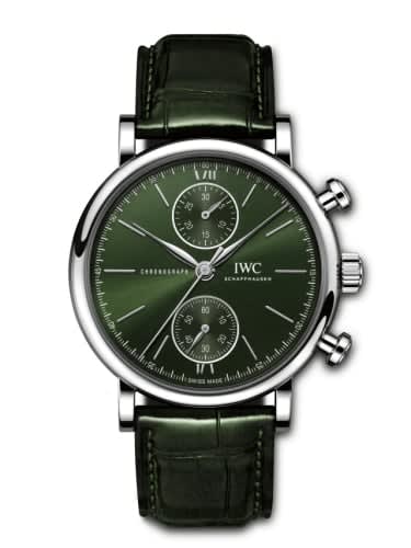 IWC Schaffhausen Portofino Chronograph 39 Stainless Steel / Green