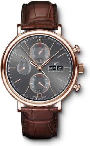 IWC Schaffhausen Portofino Chronograph Red Gold / Ardoise