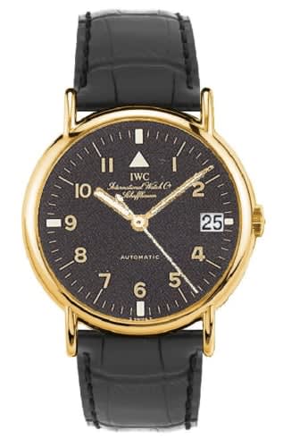 IWC Schaffhausen Portofino Automatic Yellow Gold / Black - Pilot / Strap