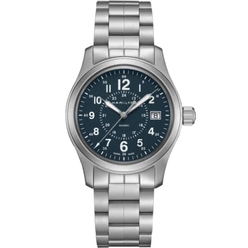 Hamilton Khaki Field Quartz 38 Stainless Steel / Blue / Bracelet