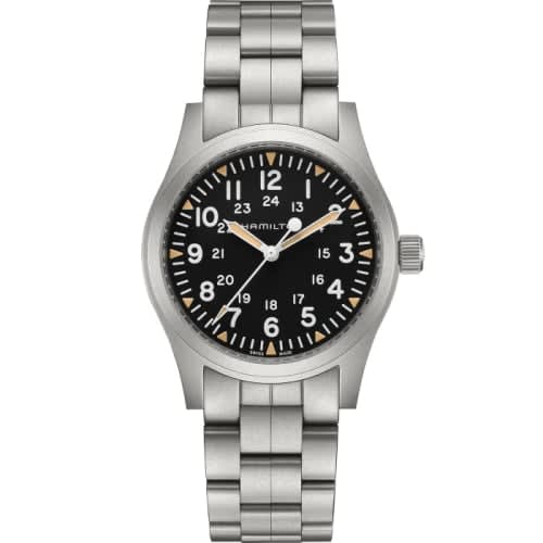 Hamilton Khaki Field Mechanical 42 Black / Bracelet