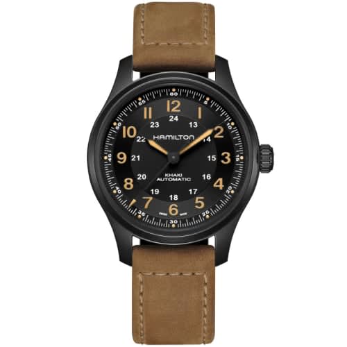 Hamilton Khaki Field Titanium Auto 42 PVD / Black