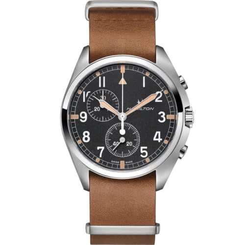 Hamilton Khaki Aviation Pilot Pioneer Chrono Quartz / NATO