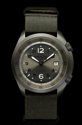 Hamilton Khaki Pilot Pioneer Alu Olive Green Auto