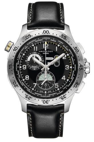 Hamilton Khaki Aviation Worldtimer Chrono Quartz