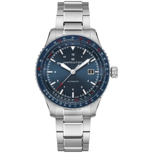 Hamilton Khaki Aviation Converter Auto Stainless Steel / Blue / Bracelet