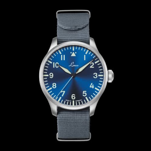 Laco Pilot Watch Original Augsburg Blaue Stunde Stainless Steel / Blue
