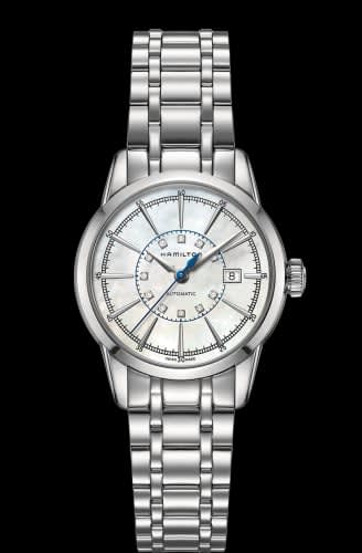 Hamilton Railroad Lady 32 Auto Stainless Steel / MOP / Bracelet
