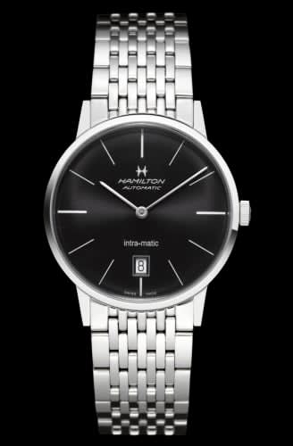 Hamilton Intra-Matic 38 Stainless Steel / Black / Bracelet