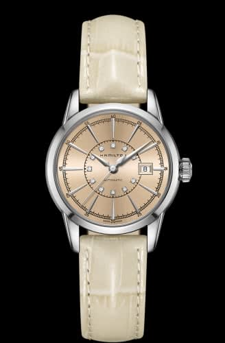 Hamilton Railroad Lady 32 Auto Stainless Steel / Champagne