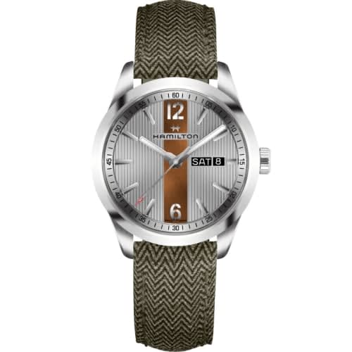 Hamilton Broadway Day Date Quartz Steel / Grey