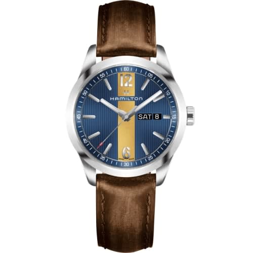 Hamilton Broadway Day Date Quartz Steel / Blue