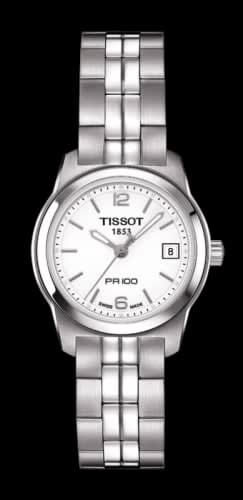 Tissot PR 100 Quartz 24.5 Stainless Steel / White / Bracelet