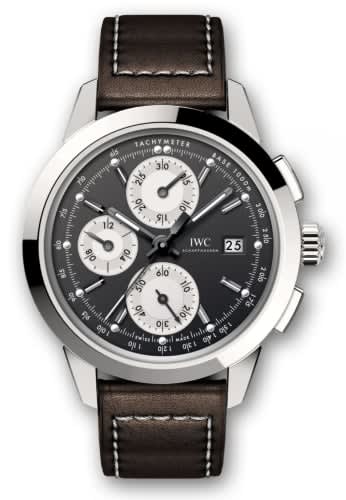 IWC Schaffhausen Ingenieur Chronograph Custom Stainless Steel / Black-Silver-Black / Calf