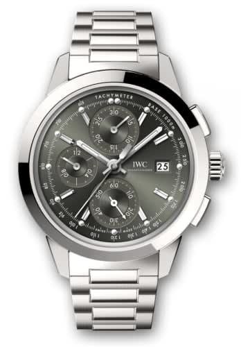 IWC Schaffhausen Ingenieur Chronograph Custom Stainless Steel / Green-Rhodium / Bracelet